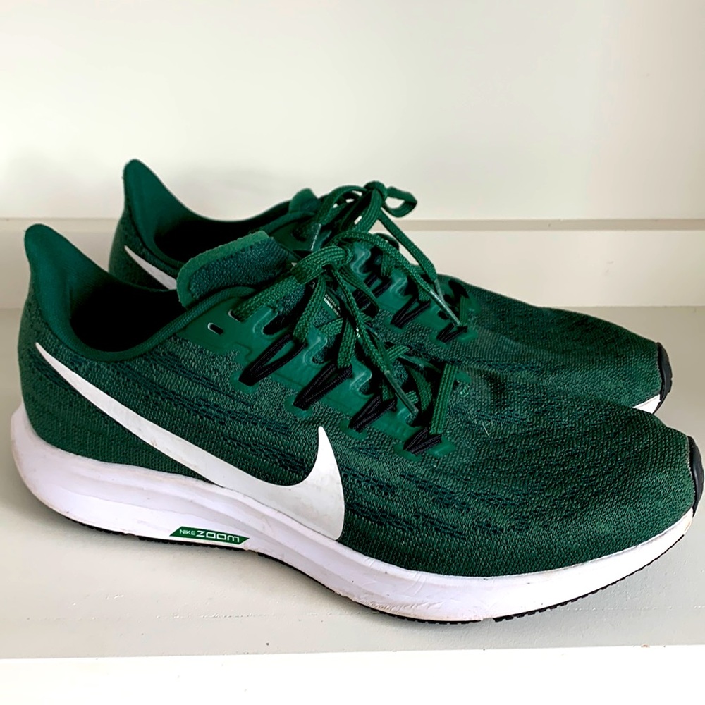 Nike Green and White Athletic Shoes